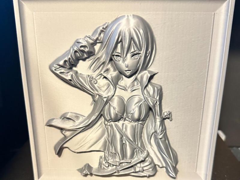 Mikasa - Attack on Titan Relief Sculpture
