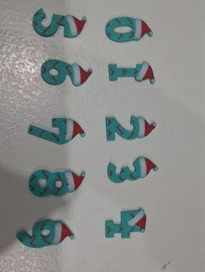 numeri Natale Christmas numbers