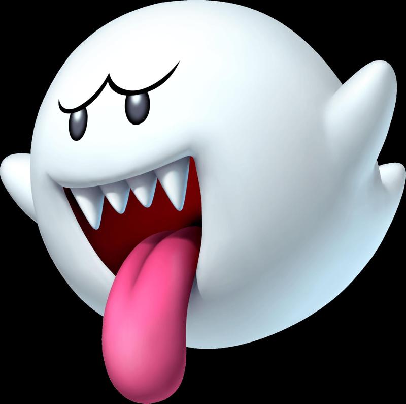 Boo from Mario bros.