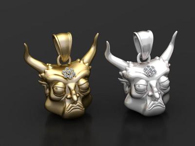 DemonPendantDesign  3D Printable model