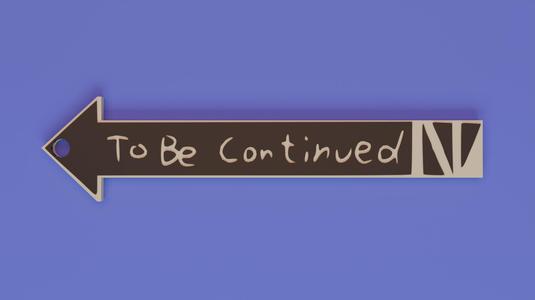 To Be Continued keychain