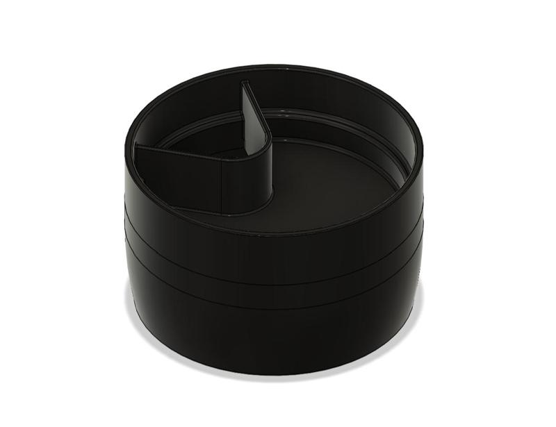 Three-Part Nut Bowl with Lid 