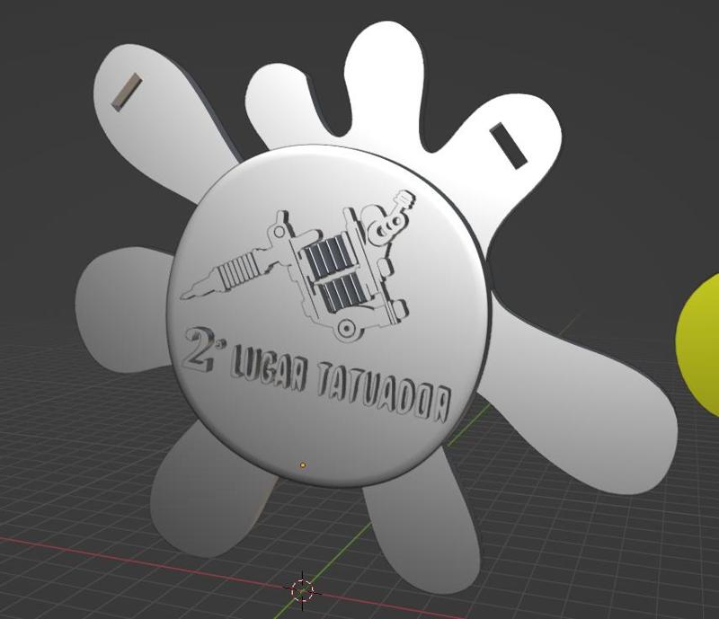 Tattoo tournament medal 2nd place