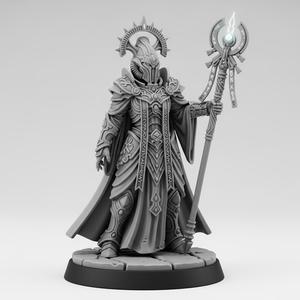 Starseer Oracle – Mystic Alien Seer Miniature War-Hammer (28mm Scale, 72mm Boss Figure)