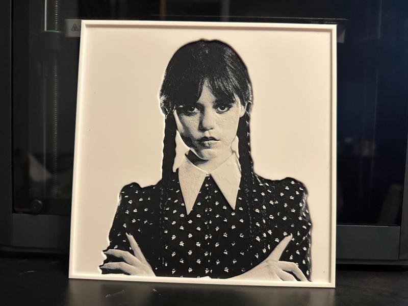 Wednesday Addams - Jenna Ortega Hueforge Poster