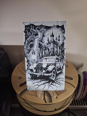 Haunted Castle Drive – Gothic Hueforge Artwork