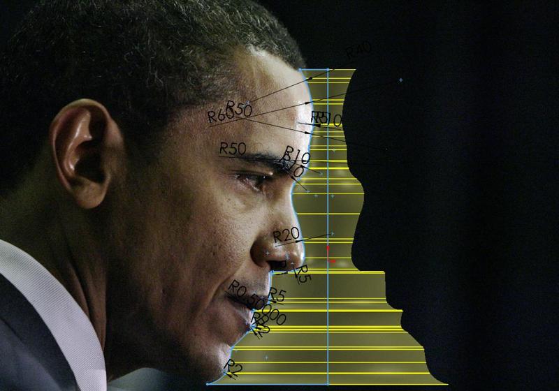 The President Obama Profile Taper Candle Holder with Solidworks 2014 source