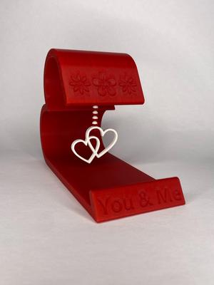 HEART PHONE OR TABLET STAND (fully personalized, Valentine gift :)