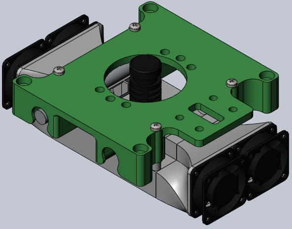 Prusa thin x-carriage for snap-in LM8UU w/ UQCT support