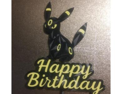 Cake topper Umbreon pokemon
