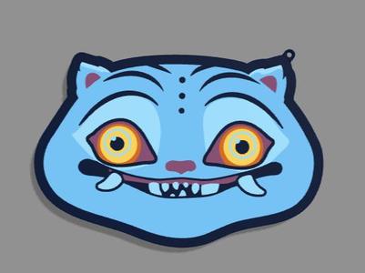 Kpop demon hunter derpy tiger keychain