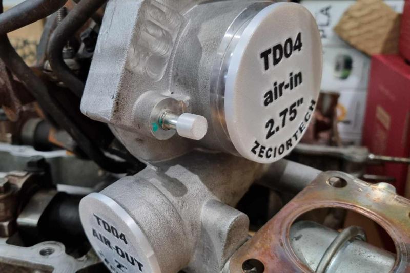 TD04 Turbocharger flanges dummy plugs - hard