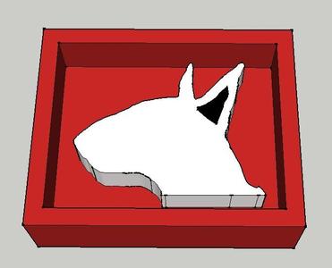 English Bull Terrier Mould