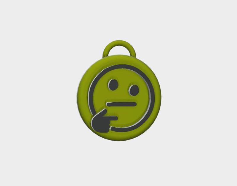 Key ring Emoticon Doubt