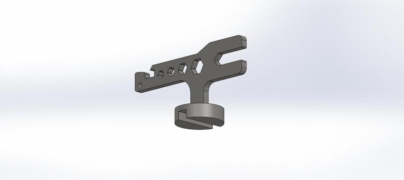 4WD wheel hub multifunction wrench key