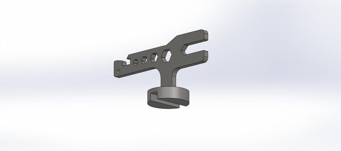 4WD wheel hub multifunction wrench key