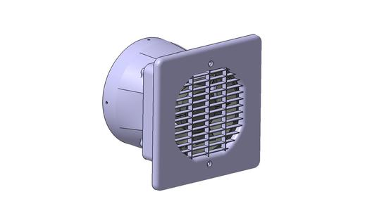 125mm fan duct & grill