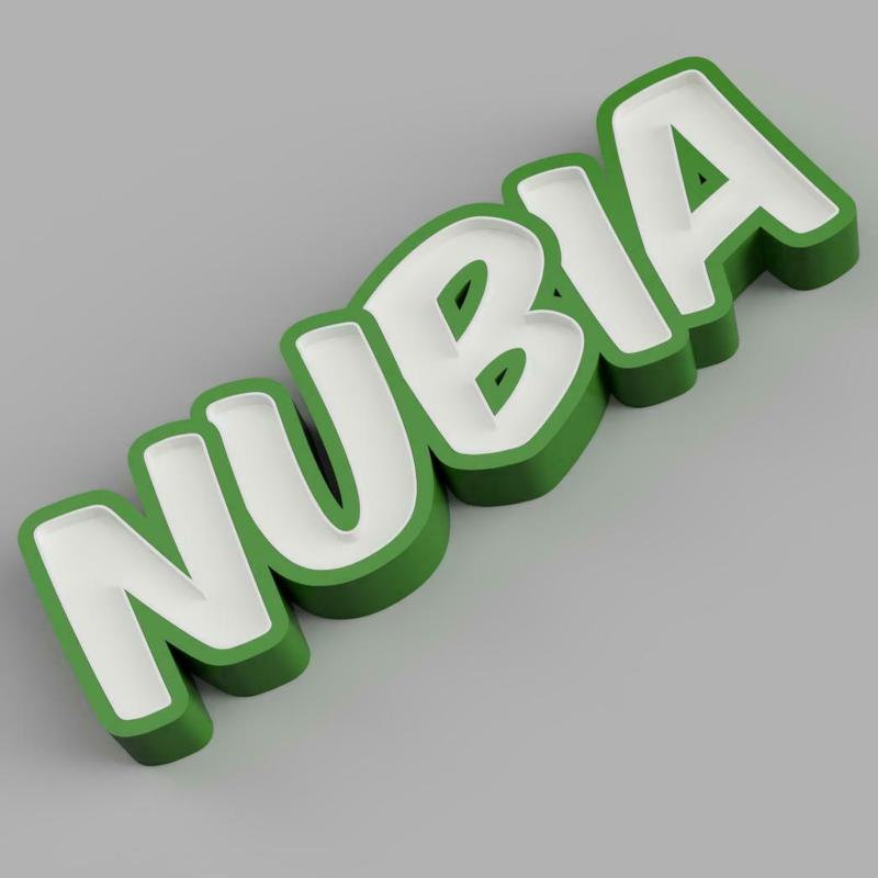 NAMELED NUBIA - LED LAMP WITH NAME