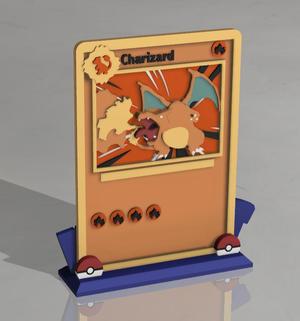 3D Pokémon Card Display – Charizard