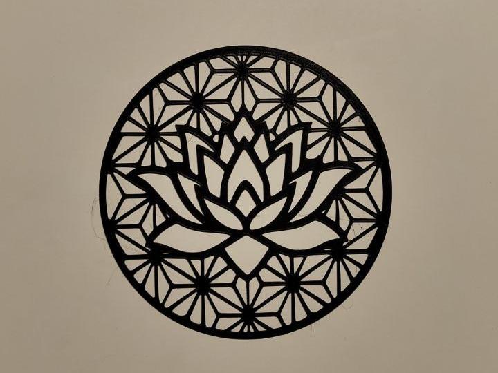 Lotus flower wall art
