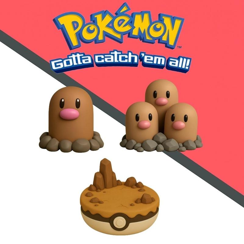 Pokemon Diglett evolution pack x 3 units