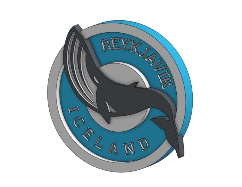 REYKJAVIK ICELAND WHALE ORNAMENT