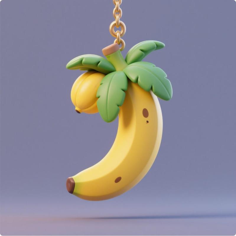 Banana keychain
