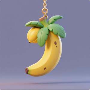 Banana keychain