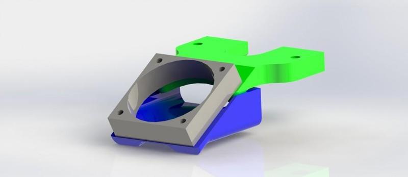 Wade extruder J-head fan mount 