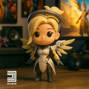 Overwatch 2 Mercy - Chibi Cute toyart