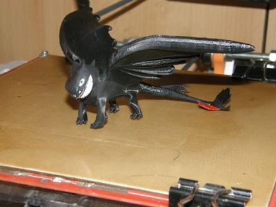 Nightfury Dragon (Nachtschatten Drache) from How to train a Dragon! (Die Drachenreiter von Berk)