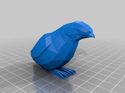 Low Poly Common Quail