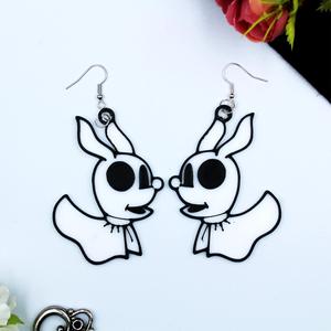 Halloween Zero Ghost Dog Earring Modell Keychain Keyring