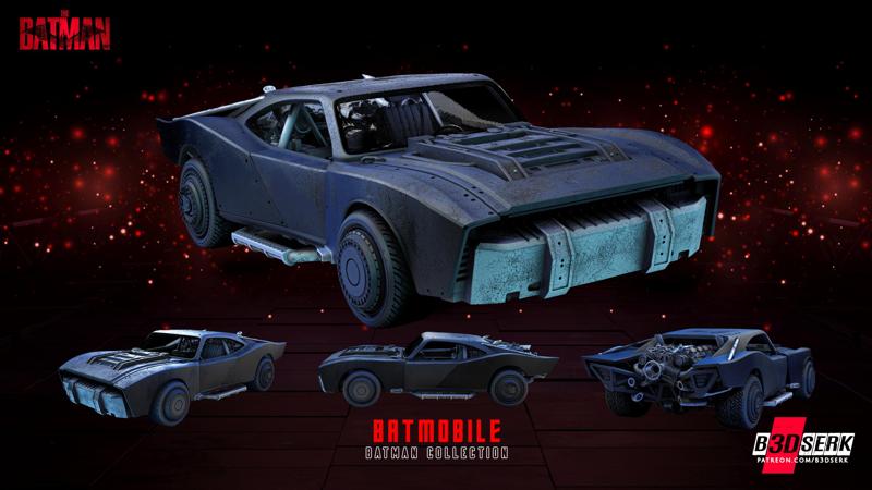 B3DSERK June term 2023 Batmobile Sculpture ready for printing
