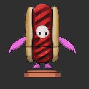 Fall guys Hot dog