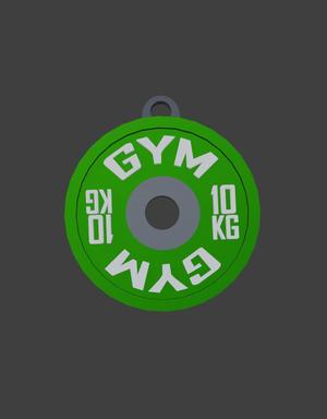 GYM disc keychain