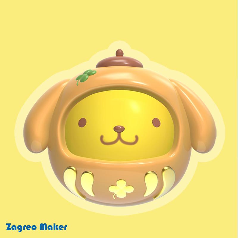 Darumas Sanrio pompompurin