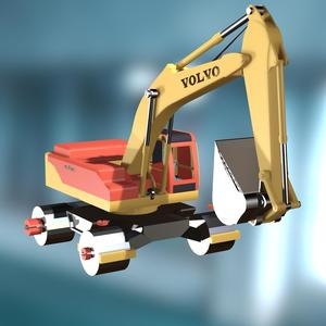 ELEVATOR EXCAVATOR CAR VEHICLE TRACTOR O EXCAVATOR CAROLA CRANE TRUCK TRAILER CHAIN HOOK