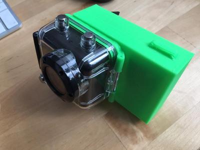 AC800W / Rollei 410 Actioncamera case backdoor with huge battery