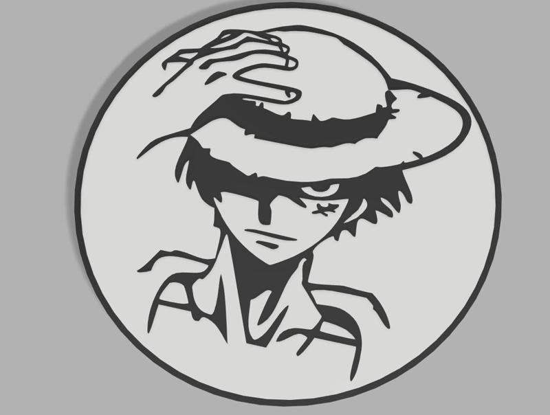 plate for luffy wall decor frame