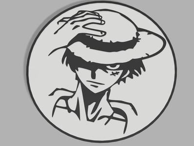 plate for luffy wall decor frame