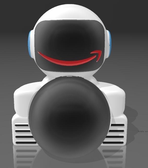 Suporte Alexa Echo Dot 4a e 5a Geração Astronauta e Sua Lua