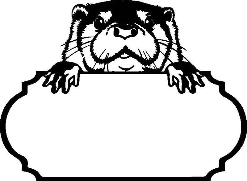 Otter Magnetic Name tag