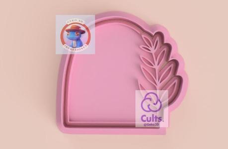 Floral frame cutter (vintage frame cookie cutter)