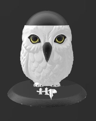 2 em 1 Porta Trecos e Suporte Alexa Echo Dot 4a e 5a Geração Hedwig Harry Potter Versão 3 SEM SUPORTES