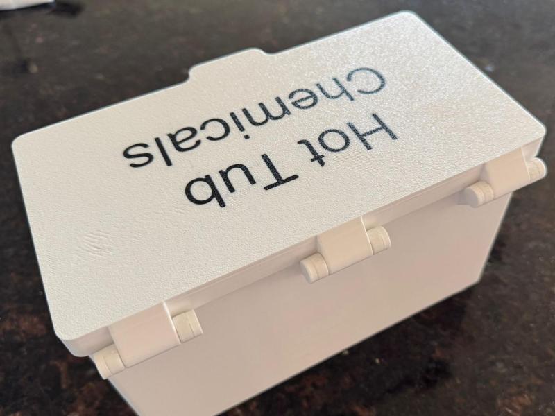 Hot Tub Chemical Storage