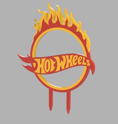 hot wheels cake topper