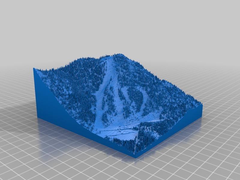 Heavenly Ski Area California Base Area from Lidar