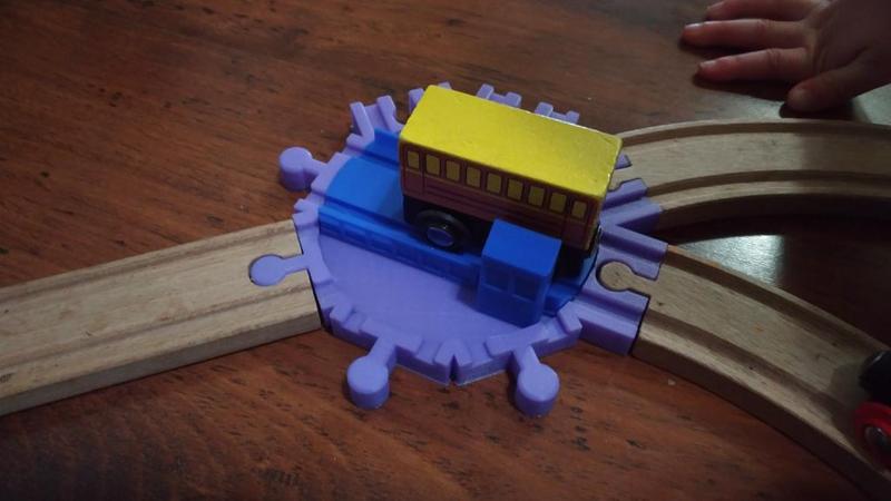 Turntable for Brio and Other Wooden Train Tracks