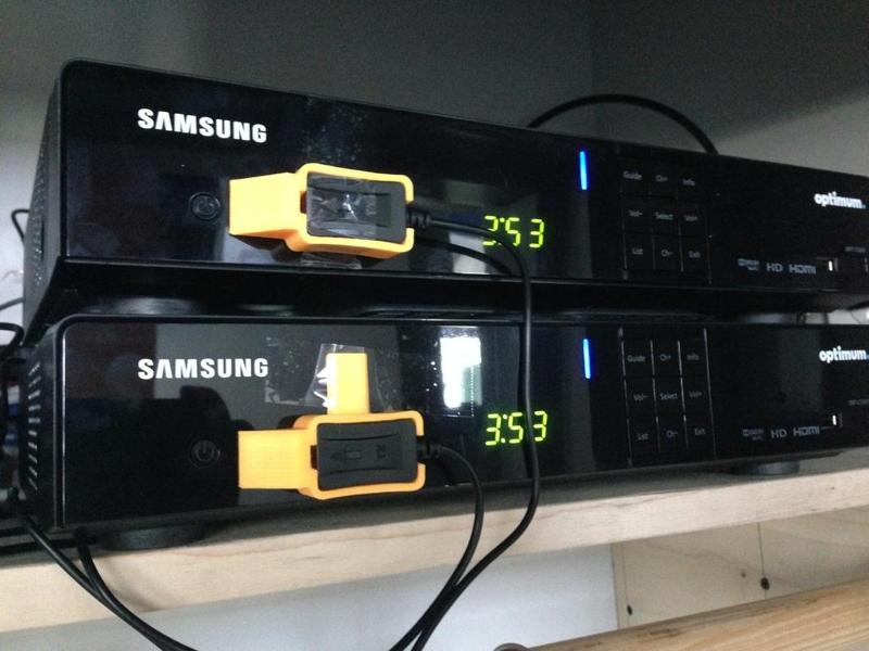 Isolating Mount for TV Remote Control IR Blaster